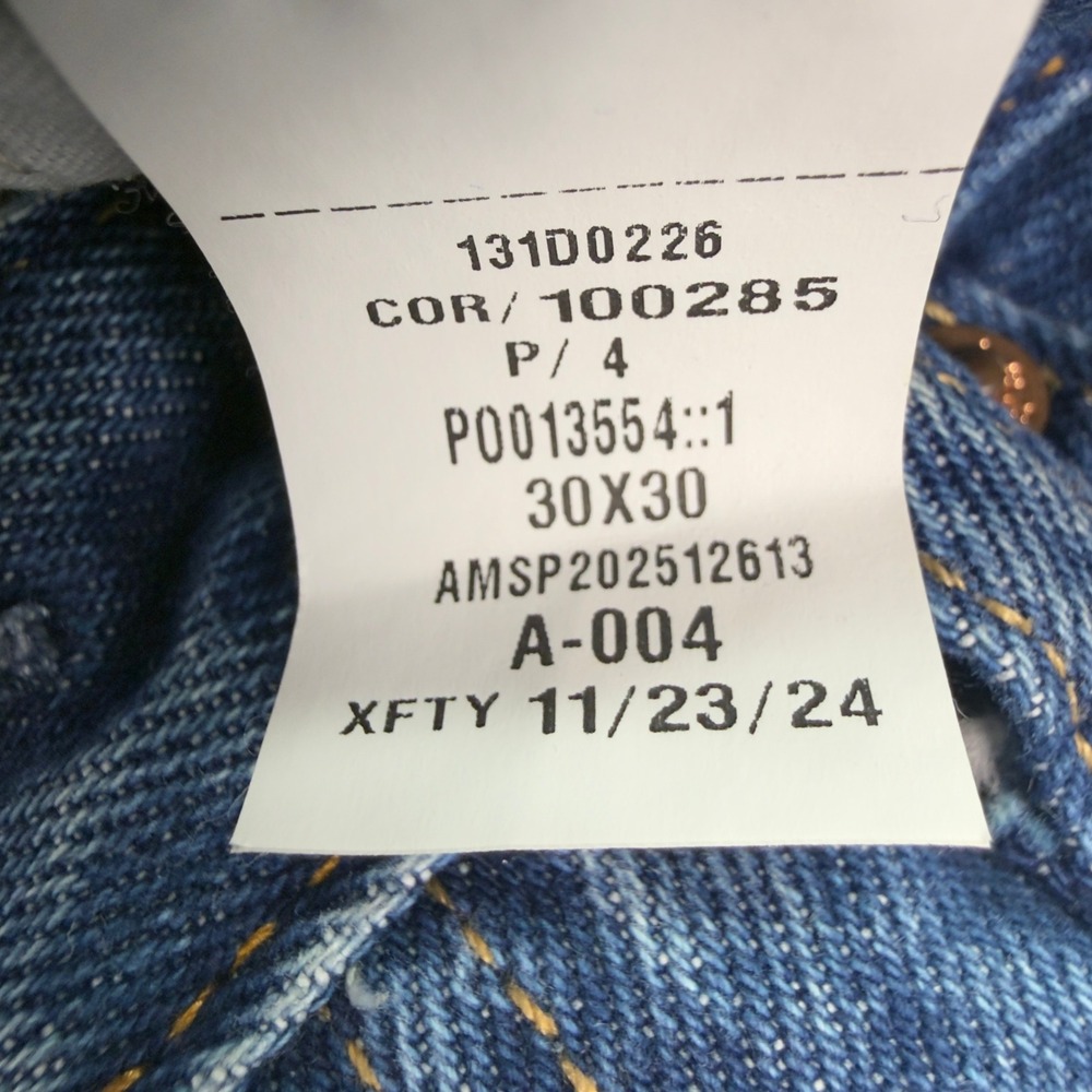 Abercrombie & Fitch Baggy Authentic Rigid Denim Jeans 30x30 Blue - Picture 8 of 10